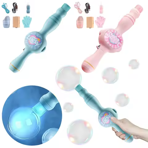 Smoke Bubble Machine Elastic Bubble Fog Wand with Magic Smoke Effect Portable Bubble Blower for Part