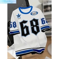 [Free Customization Name Number]youth Oversized Drop ShoulderJersey 68 Number Graphic