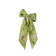 Khăn choàng nữ AOSONG lụa dài buộc tóc trang trí polyester