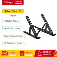 Fitdays Tablet Stand Z3 Non-Slip Silicone 10 Adjustable Angles Foldable Laptop Stand