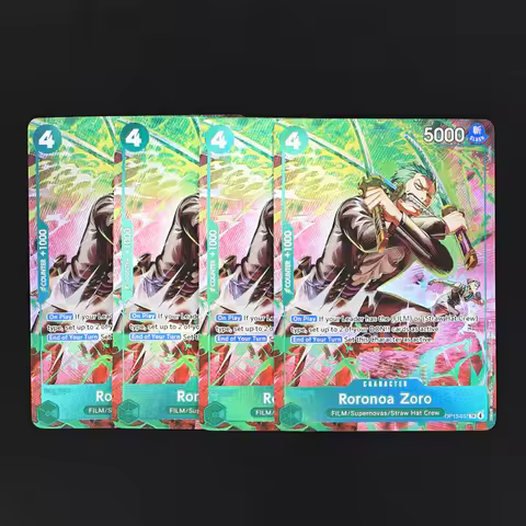 OP13-037 Zoro TR One Piece TCG OPCG English Play set 4 Cost Green Zoro Textured Foil Card Anime Coll