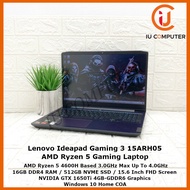 LENOVO IDEAPAD GAMING 3 15ARH05 AMD RYZEN 5 4600H 16GB RAM 512GB NVME SSD GTX1650TI USED LAPTOP REFU