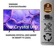 (2025) SAMSUNG 50" - 85" Crystal UHD U8000F 4K Smart TV UA50U8000FKXXM UA55U8000FKXXM / UA65U8000FKX