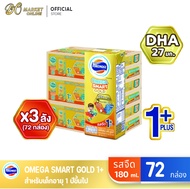 [ส่งฟรี X 3 ลัง] โฟร์โมสต์ โอเมก้า369 โกลด์ 1 พลัส OMEGA369 GLOD UHT นมยูเอชที รสจืด สูตร 1+ 180มล. 