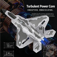 BM22 F22 Fighter Jet 4-Channel Large Remote Control Airplane, EPP Foam RC Aircraft for Kids Adults -