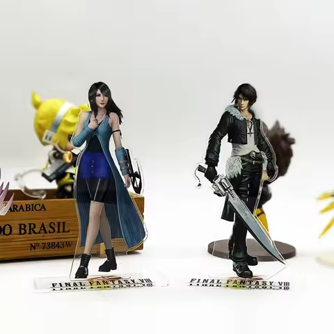 FF8 8 Squall Rinoa acrylic standee figurines desk decoration cake topper