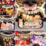 Set Of Car Trunk Decorative Bubbles Proposed, Car Decoration, Celebration, Wedding