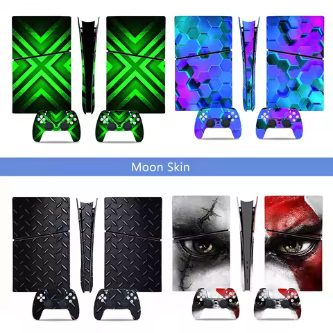 Sticker Decal for PS5 Slim Digital Console Skin for PS5 Slim Digital Full Cover Wrap for PS5 Slim