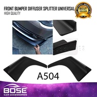 ♞,♘Universal Car Diffuser for Toyota Vios Gen3 / Wigo / Mirage G4 / Hatchback Front Bumper Lip Spli