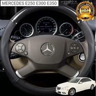 SHIPPINGbebas - Carbon Steering Wheel Cover for MERCEDES BENZ E250 E300 E350 2012 2013 2014 2015 201