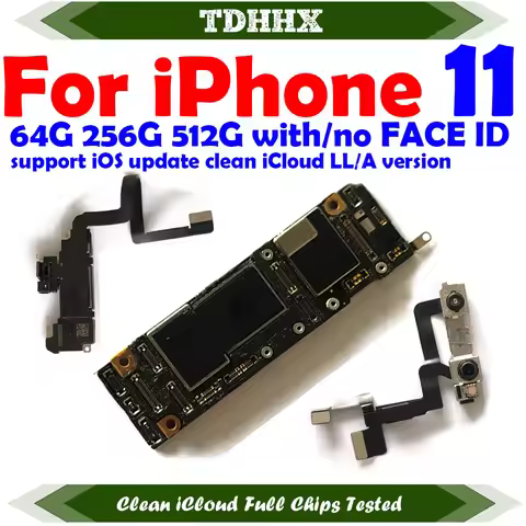 Motherboard For iPhone 11 Clean iCloud 64gb Mainboard With System 256gb Logic Board 128gb Full Funct