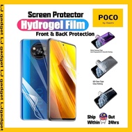 Poco C75/C71/C65/C40 FRONT SCREEN PROTECTOR & BACK FILM Hydrogel Screen Protector