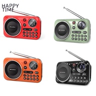 HAPPY TIME- FM Radio Bluetooth 5.0 Speaker Radio for the Elderly HiFi TF/USB MP3 Music Player Suppor