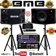 Paket karaoke BMB 8 inch ampli bluetooth Firstclass Original