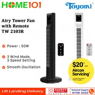 Toyomi Airy Tower Fan with Remote TW 2103R