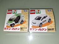 Tomica 7-Eleven 豐田小巴仔 & Vitz 玩具車