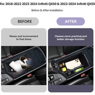 ZCLINKO 2018-2023 Infiniti QX50 QX55 Center Console Organizer Armrest Box Accessories (White)
