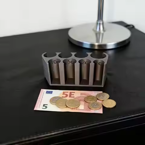 1pcs Black Coin Storage Box – for Euro Coins & Change, Ideal Gift Christmas, Friday Cyber Monday