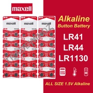 🔥 Original MAXELL LR1130 / LR44 / LR41 GENUINE AG13 AG3 AG10 Alkaline Battery For Remote Control, Ca