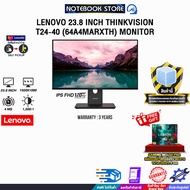 [ผ่อน 0% 6 ด.] LENOVO 23.8 INCH THINKVISION T24-40 (64A4MARXTH) MONITOR /ประกัน 3 Years