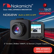 Nakamichi ND68W DVR 1080P Car Recorder Wifi Dash Cam | Dashcam | Digital Video Recorder | Car Cam | Dash Cam Kereta