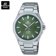 Velashop นาฬิกาข้อมือผู้ชายคาสิโอ Casio Edifice Sapphire สายสแตนเลส หน้าปัดนสีเขียว รุ่น EFR-S108D-3