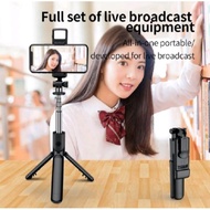 Bluetooth Selfie Stick R1S LED/ Wireless Bluetooth Selfie Stick 360 Bluetooth Selfie Stick Tripod + 