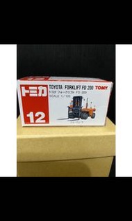 (全新)盒況如圖 TOMICA 12 TOYOTA FORKLIFT FD 200 紅標