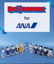 BE@RBRICK for ANA創立70周年記念歴代制服收藏品Be@rbrick 100% Set