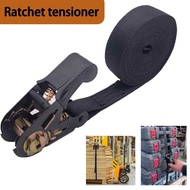 Black Heavy Duty Cargo Lashing Ratchet Cam Strap Buckle Tie Down Belt 8A9
