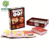 NAESV Sushi Go Pick And Pass Card, Family Casual Party Family Get-together Sushi Go Card Game, Happy
