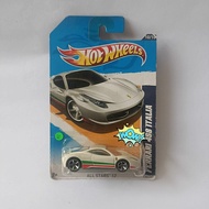 Hot wheels HW Hotwheels Ferrari 458 Italia White or White, RARE ITEM diecast Ferrari