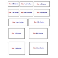 Customized Rubber Stamp in wood handle w/ border line