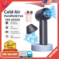 199 Speed Handheld Fan With LED Display Cooling Rechargeable Mini Fan Kipas Tangan Kipas Mini