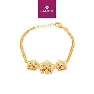HABIB Oro Italia 916 Yellow, White and Rose Gold Bracelet GW43510623-TI