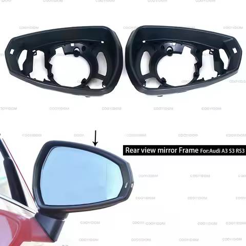 Car Rearview Mirror housing trim frame For Audi A3 S3 RS3 8V 2014 2015 2016 2017 2018 2019 2020 8V08