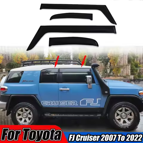 Rainproof board For Toyota FJ Cruiser 2007 To 2022 Sun Rain Guards Rain proof windows eyebrows sun v