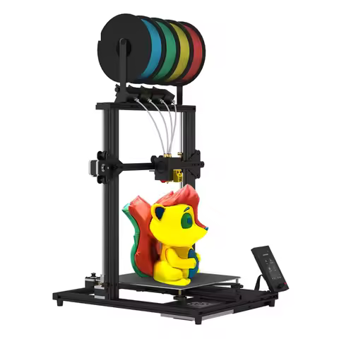 Z8PM4 PRO 3D Printer 300x300x400mm 4 in 1 Out Extruder Mix Color Printing High Accuracy 3D Printer w
