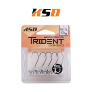 KSD - Trident Jighead 4x (KSDTDT4X) ~ Fishing Jighead Hooks