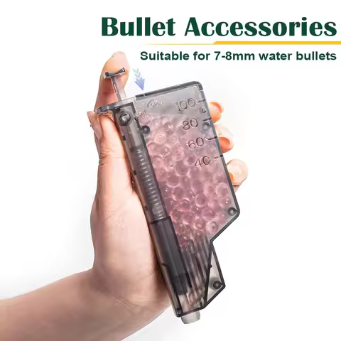 Tactical Extended Magazines 100rd 7mm Gel Ball Speed Loader Air Paintball Blaster Magazines Airsoft 