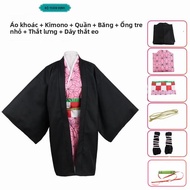 Nữ Anime Demon Slayer Nezuko Trang Phục Hóa Trang Bộ Kimetsu Không Yaiba Kamado Nezuko Kim Đồng Nhất