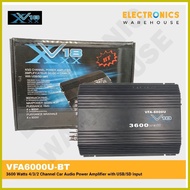 ◮ ◲ ۩ XxxV18 VFA6000U BT 3600 Watts 4/3/2 Channel Car Audio Power Amplifier with USB/SD Input,Bluet