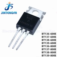 10PCS BT136 BT137 BT138 BT139 600E 800E TO220 BT136-600E BT136-800E BT137-600E BT137-800E BT138-600E