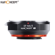 K&F Concept EF-M4/3 EOS EF Lens to M43 M4/3 Mount Camera Adapter Ring for Canon EOS EF Lens to M4/3 