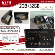 🦂VESCUS 🦂[2+32] DSP 📳4G Sim📳 Octa-Core Processor QLED Screen Mitsubishi Pajero V Android Player T3L 