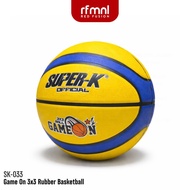 Super K SK-033 Game On 3x3 Rubber Basketball