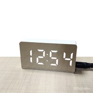 Mini and Simple Electronic Clock Convenient Clock Car Clock with Temperature Alarm Clock Mirror Clock