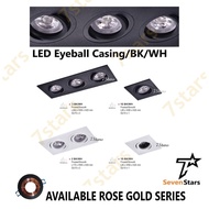 LED Eyeball fitting/Casing Eye ball/Frame Black/White Downlight Casing Light