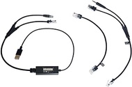 EHS Cables Adapter Support PC,Yealink and Snom Series Phones, Poly USB Phones Compatible with VT Plantronic-Jabra-Epos DECT Headsets