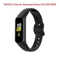 สายรัดข้อมือซิลิโคนนิ่มสำหรับ Samsung Galaxy Fit 2 SM R220,สายรัดข้อมือสำหรับเปลี่ยนสายรัดข้อมือมี14สีให้เลือกอุปกรณ์เสริมอัจฉริยะหรูหรา